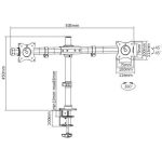 BRAZO DOBLE NEGRO CURVO ECONÓMICO - Imagen 10