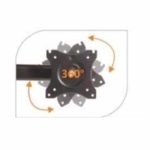 BRAZO DOBLE NEGRO CURVO ECONÓMICO - Imagen 4