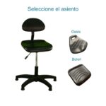 SILLA INDUSTRIAL SIT STAND ESPALDAR BASE 5 PATAS - Imagen 5