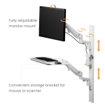 ESTACIÓN DE TRABAJO MÉDICO DE PARED PREMIUM - Imagen 3