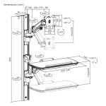 ESTACIÓN DE TRABAJO MÉDICO DE PARED PREMIUM - Imagen 6