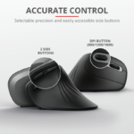 MOUSE INALÁMBRICO TRUST VERRO DISEÑO VERTICAL - Imagen 3