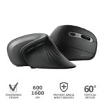 MOUSE INALÁMBRICO TRUST VERRO DISEÑO VERTICAL - Imagen 6